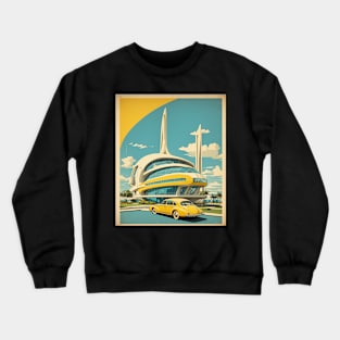 Museu do Amanhã Brazil Vintage Tourism Travel Poster Art Crewneck Sweatshirt